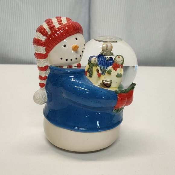 Snow Globe Debbie Mumm Snowman Portraits Play Frosty The Snowman 1990s See Video - Picture 5 of 10